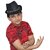 Kaku Fancy Dresses Net Hat Accesory - Black, Free-Size, For Boys  Girls