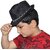 Kaku Fancy Dresses Net Hat Accesory - Black, Free-Size, For Boys  Girls