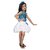 Kaku Fancy Dresses Blue-Silver Western Dance Dress Skirt Top Costume Set For Girls