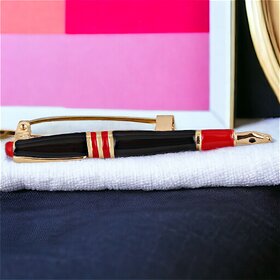 LUCKY JEWELLERY Designer Gold Plating Meenakari Fountain Pen Design Saree Hijab Pin Unisex Brooch For Women/Girls/Men