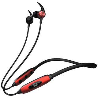 EKKO Unplug N03 Neckband: Top-tier ENC, 40ms Latency, 15-Hour Playback, Max Bass, Twin Connect, Siri & Google Assistant (Red)
