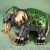 LUCKY JEWELLERY Designer Gold Plating Elephant Design Green Meenakari Enamel Brooch Saree Pin For Men  Women