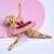 LUCKY JEWELLERY Designer Gold Plating Magenta  Pink Meenakari Dancing Doll Unisex Brooch Pin For Women/Girls/Men