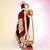 LUCKY JEWELLERY Gold Plating Red Meenakari Cocktail Bottle With Glass Unisex Brooch Pin For Men/Women/Girls