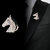 LUCKY JEWELLERY Designer Gold Plating Meenakari Horse Design Saree Pin Unisex Brooch For Women/Girls/Men