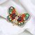 LUCKY JEWELLERY Designer Gold Plating Meenakari Butterfly With Stones Saree Pin Unisex Brooch For Women/Girls/Men