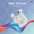 EKKO Earbeats T02 True Wireless Earbuds: 10MM Drivers, Mass Bass, Bluetooth 5.0, Ultimate Comfort, 3-Hour Playback (White)