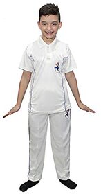 Kaku Fancy Dresses India Cricket Team In White Colour National Hero Costume For Kids Independence Day For Boys