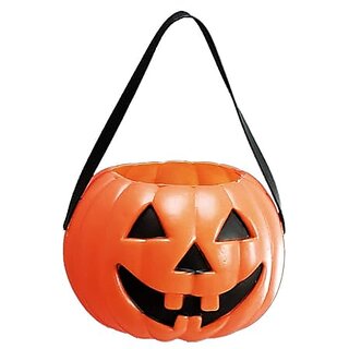 Kaku Fancy Dresses Halloween Pumpkin Baskets For Kids  Trick or Treat Plastic Basket  Larg Size Pack of 12