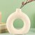 LAZA Ceramic Donut Vase Flower Vase for Living Room - Vases For Home Decor, Wedding, Dinner Table Centerpiece  Showpiec