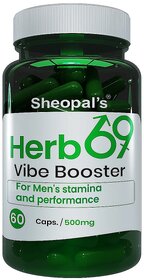 Sheopal's Herb 69 Vibe Shudh Shilajit Shatavari Helps Increasing Energy, Strength  Stamina For Men Performance - 60 Capsules