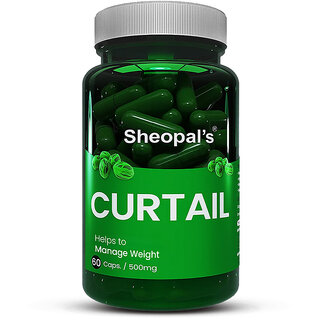 Sheopal's Curtail Helps in Weight Management Capsules For Men And Women With Pure Extract (60 Capsules, Pack of 1)