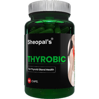 Sheopal's Thyrobic Capsule For Supports Thyroid Health Care  Thyroid Ayurvedic Medicine Supplement Pack - 60 Capsules