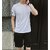 Odoky Men White  Black Casual T-Shirt and Short Set