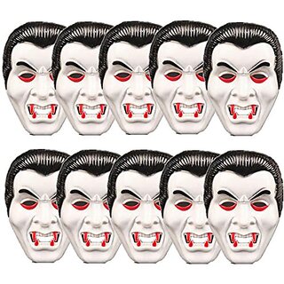 Kaku Fancy Dresses Vampire Dracula Face Mask For Halloween Costume, Cosplay For Kids - Pack of 3