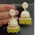 Medha Shankr Insipired Original QualityYellow Jhumki Earrings Set