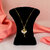 LUCKY JEWELLERY Trendy Gold Plated Dancing Doll Pendant Locket Chain With Studs (275-CHL1S-1275)