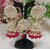 Pachi Kundan Ruby Pearls Jhumki Earrings Tikka Set