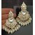 Pachi Kundan Precious Pearls Beautiful Chandbali Earrings Set