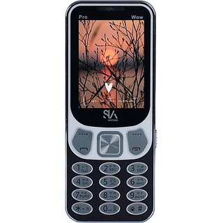 Siavantage Pro Wow (Dual Sim, 6.1 Cm (2.4 Inch) Display, 2500 Mah Battery, Blue)