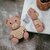 Lucky Jewellery Designer Pink Color Teddy Design Earring Stylish Teddy Bear Stud Earing  Cute Cartoon Earrings For Girl