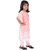 Kid Kupboard Cotton Girls Kurti and Plazzo Set, Pink and White, Half-Sleeves, 6-7 Years KIDS6294