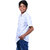 Kid Kupboard Cotton Boys Shirt, White, Half-Sleeves, 8-9 Years KIDS6305