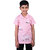 Kid Kupboard Cotton Boys T-Shirt, Pink, Half-Sleeves, 6-7 Years KIDS6313