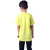 Kid Kupboard Cotton Boys T-Shirt, Yellow, Half-Sleeves, 6-7 Years KIDS6315