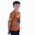 Kid Kupboard Cotton Boys T-Shirt, Brown, Half-Sleeves, 7-8 Years KIDS6317