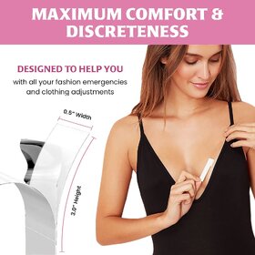 Double Sided Tape For Fashion, Clothing And Body Tape Adhesive And Gentle On Skin And Fabrics Transparent -36 strip