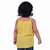 Kid Kupboard Cotton Baby Girls Top, Light Yellow, Sleeveless, 3-4 Years KIDS6323