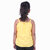 Kid Kupboard Cotton Girls Top, Light Yellow, Sleeveless, 6-7 Years KIDS6325