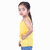 Kid Kupboard Cotton Baby Girls Top, Yellow, Sleeveless, 3-4 Years KIDS6327