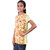Kid Kupboard Cotton Girls T-Shirt, Yellow, Half-Sleeves, 8-9 Years KIDS6329