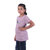 Kid Kupboard Cotton Girls T-Shirt, Purple, Half-Sleeves, 8-9 Years KIDS6332
