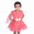 Kid Kupboard Cotton Baby Girls A-Line Frock, Pink, 3-4 Years KIDS6342