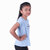 Kid Kupboard Cotton Girls T-Shirt, Light Blue, Half-Sleeves, 6-7 Years KIDS6339