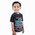 Kid Kupboard Cotton Baby Boys T-Shirt, Black, Half-Sleeves, 4-5 Years KIDS6348
