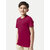 Boys Maroon Round neck with Pocket T-shirt