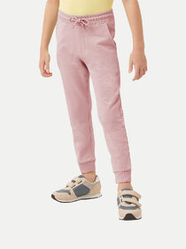 Boys Baby Pink Solid Jogger