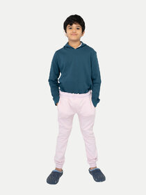 Boys Baby Pink Solid Jogger