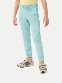 Boys Light Blue Solid Jogger