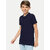 Boys Solid Navy Polo T-shirt