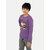 Boys Purple Printed Sweat Shirt