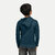 Boys Solid Teal Zipper Hoodies
