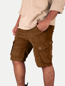 Men Sand Carduroy Cargo Cargo Shorts