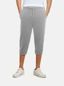 Mens Grey melange 3/4 Shorts