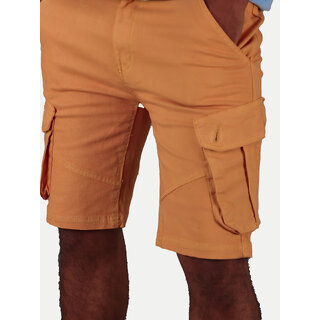 Mens Stone  Solid Stylish Cargo Shorts
