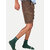 Mens Camel Solid Stylish Cargo Shorts